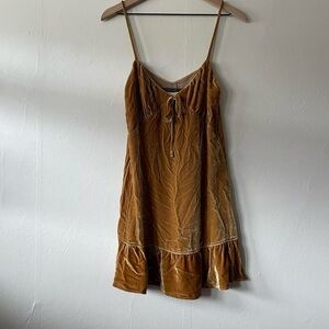 Reformation polly silk blend babydoll dress